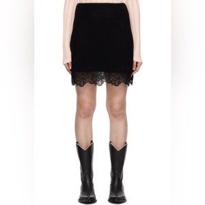 Chloe Black Flared Mini Skirt